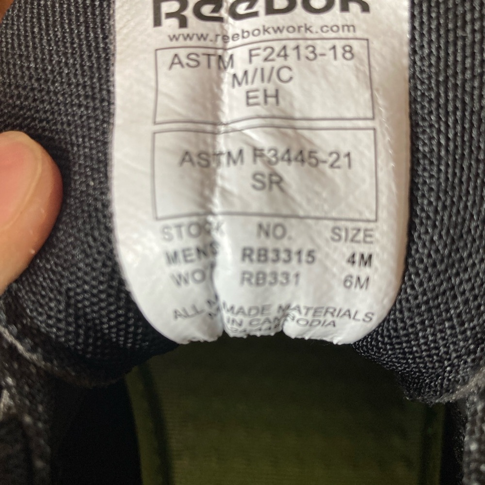 Reebok Nanoflex TR Work Composite Toe Athletic Work Shoe women’s 6 - Picture 8 of 9